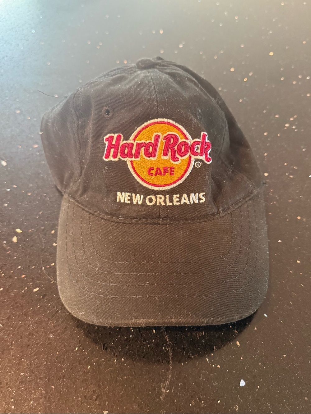 Hard Rock Cafe Black Cap with Red and Yellow Logo - New Orleans